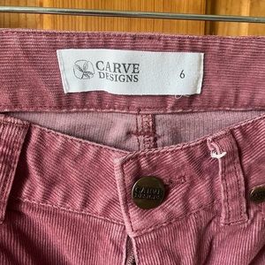 Carve Corduroy Pants (rose color)
